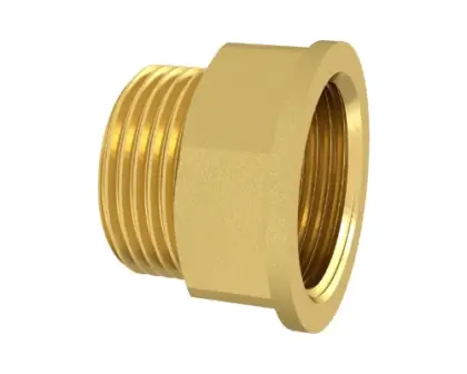 Brassline messing nippel MF 4/4 x 4/4 (zak 5st) - prijs per stuk - enkel geschikt voor water 831530