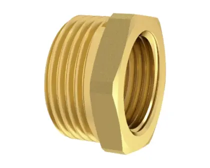 Brassline messing reductie MF 4/4 x 3/8 (zak 5st) - prijs per stuk - enkel geschikt voor water 833028
