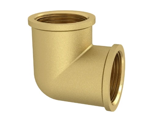 Brassline messing knie 90° FF 1/2 x 1/2 (zak 10st) - prijs per stuk - enkel geschikt voor water 835010