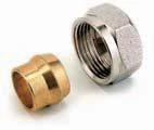 Comap 835 klemkoppeling M22 x 18 mm - voor koper buis - vernikkeld 835418