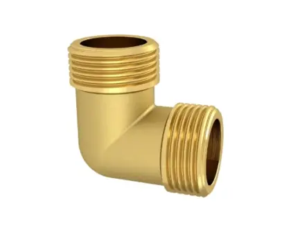 Brassline messing knie 90° MM 4/4 x 4/4 (zak 10st) - prijs per stuk - enkel geschikt voor water 835530