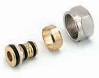 Comap 839 klemkoppeling M22 x 16/2 mm - voor multilayer buis - vernikkeld 839516