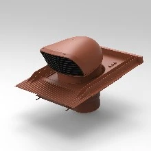 Renson Acces ventilatiedakdoorvoer 150/160 mm - bruin design polypropyleen - pannendak 8753