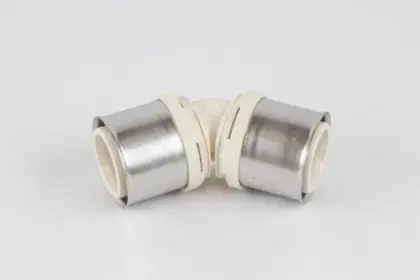 Begetube (88450201) PPSU kunststof pers bocht 45° FF 50x50mm 88450201