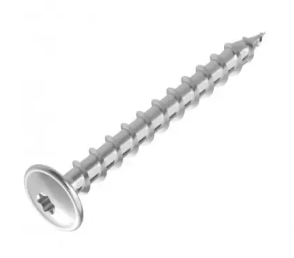Blubase schotelkopschroef Torx 8 x 60 mm (doos 100st) - inox - prijs per stuk 900210