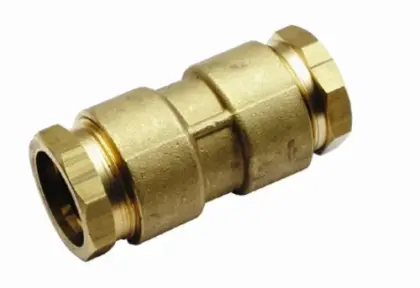 Huot BSN messing rechte knelkoppeling FF 4/4 x 4/4 9002.N26