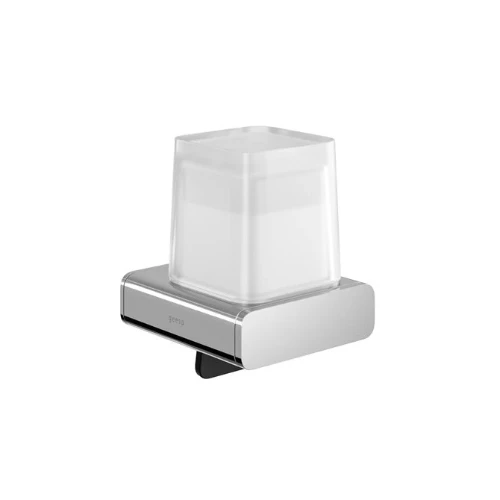 Geesa Shift zeepdispenser 200 ml met gesatineerd glas - chroom 919916-02
