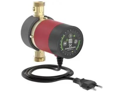 Grundfos Comfort 15-14 BX TDT sanitaire circulatiepomp 140 mm - 4/4 - 1x230V - met timer 93093665