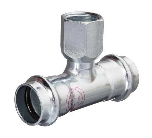 Carboline staal verzinkt verloop T-stuk met binnendraad FFF 35 x 1/2 F x 35 mm (V-profiel) 96120351235