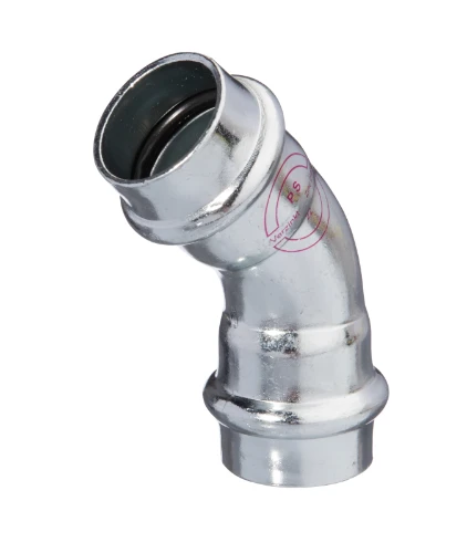 Carboline staal verzinkt bocht 45° FF 54 x 54 mm (V-profiel) 962305454