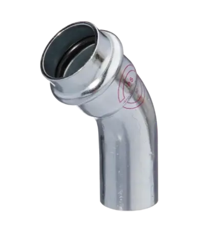 Carboline staal verzinkt inschuif bocht 45° MF 42 x 42 mm (V-profiel) 962404242