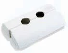 Comap 9855 dubbele buisrozet hartafstand 35 mm - wit 985500
