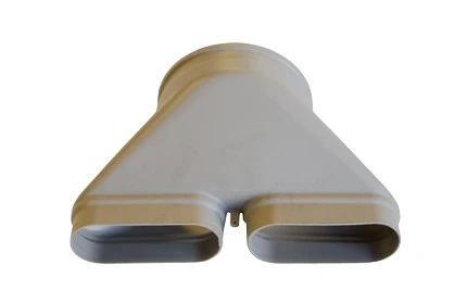 Zehnder ComfoFlat CK 300 recht overgangsstuk dubbelkanaal x 160 mm 990322025