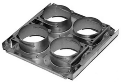 Zehnder ComfoWell 220 aansluitplaat 4x ComfoTube 90 - CW-M 220 990323611