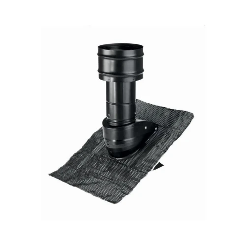 Zehnder ComfoEdge Dakdoorvoer instelbaar 6-60° - DN160 mm - zwart 990430613