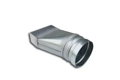 Sanutal Mecano verloop reductie asymmetrisch rond/rechthoekig 160 - 80 x 200 mm 99.1073480