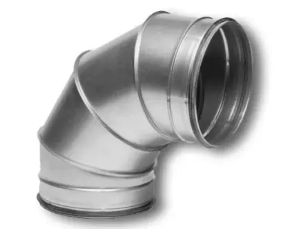 Sanutal Spiralit bocht 90° MM 250 x 250 mm - met dichting 99.BD9250
