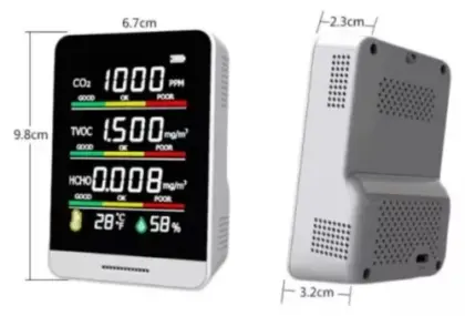 Sanutal Air luchtkwaliteitsmeter met meting van CO2