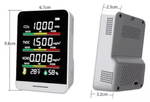 Sanutal Air luchtkwaliteitsmeter met meting van  CO2