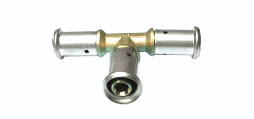 Henco P-serie messing pers T-stuk 90° FFF 20 x 20 x 20 mm 9P-202020
