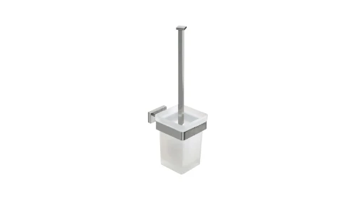 Inda Lea 1800 toiletborstelgarnituur vierkant glas - chroom A18140CR21