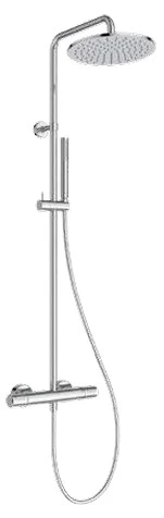Ideal Standard CeraTherm T25 New EcoFlow douchesysteem - chroom - staafhanddouche 1jet 6 l/min - hoofddouche 250 mm 8 l/min - IdealFlex 1/2 x 1750 mm A8491AA