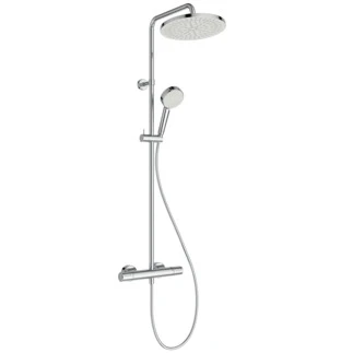 Ideal Standard CeraTherm T25 New Ecoflow douchesysteem  - chroom - handdouche 2jet 100 mm 6 l/min - hoofddouche 260 mm 8 l/min - IdealFlex 1/2 x 1750 mm A8524AA