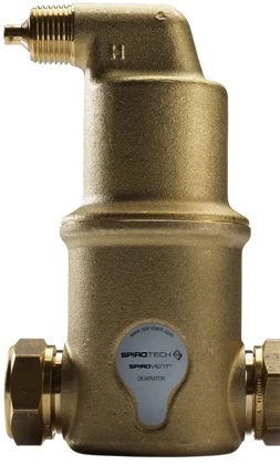 Spirotech Spirovent luchtafscheider Junior horizontaal FF 4/4 x 4/4 AA100