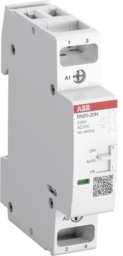 ABB Dag-Nacht Contactor EN20 20A 2NO 230V spoel met handmatige bediening 1SBE122111R0620
