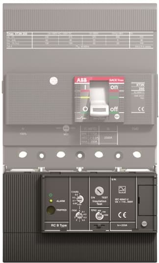 ABB Differentieelbeveiliging Tmax XT3 RC B-type 4P DC aardfout 1SDA067132R1