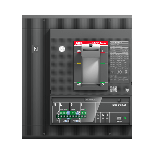 ABB Tmax XT Vermogensschakelaar XT5N 630 Ekip Dip LSI In=630 4p F F 1SDA100401R1