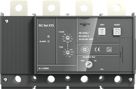 ABB RESIDUAL CURRENT RELEASE RC B TYPE -B- FOR C.BREAK. FOUR-POLE XT5 1SDA118008R1
