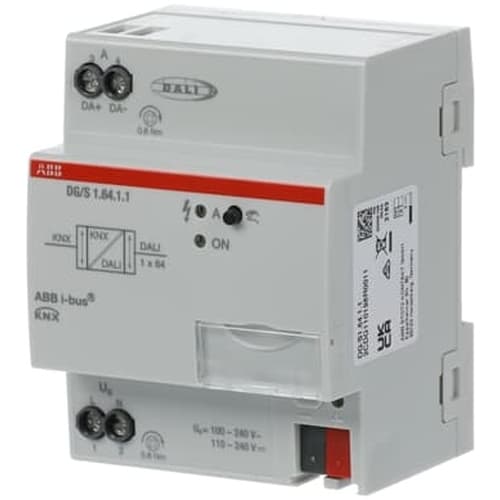 ABB DALI Gateway KNX 1-voudig 64 deelnemers MDRC DALI-2 DIN-rail 2CDG110198R0011