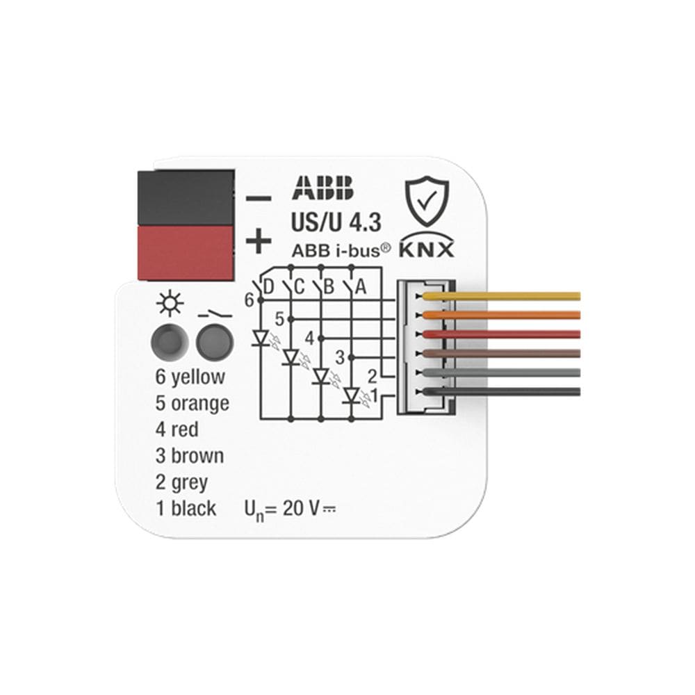 ABB KNX binaire ingang US/U 4.3 4-voudig potentiaalvrij inbouw 2CDG110309R0011