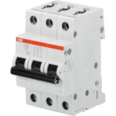 ABB Automaat S200 3P 16A C-curve 6kA 400V AC voor verdeelkasten 2CDS253001R0164