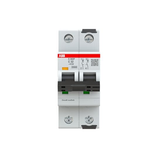 ABB Automaat S302P-C32 - 2P - C - 32 A 2CDS382001R0324