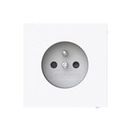 ABB Stopcontact penaarde studio wit - Busch-Art Linear 2CKA002017A1905