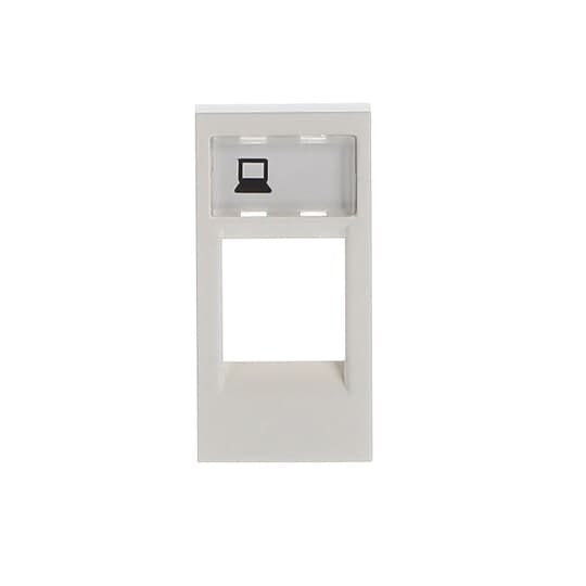 ABB Afdekplaat data-uitgang 1-voudig 1M Wit - Zenit 2CLA211810N1101
