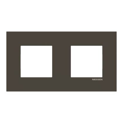 ABB Afdekplaat 2-voudig Antraciet centerafstand 71 mm - Zenit 2CLA227200Z1801