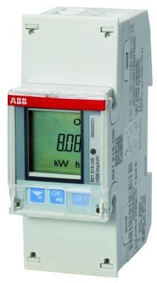 ABB Energiemeter B21 1-fase directe meting tot 65A Modbus RS485 DIN rail montage 2CMA100150R1000