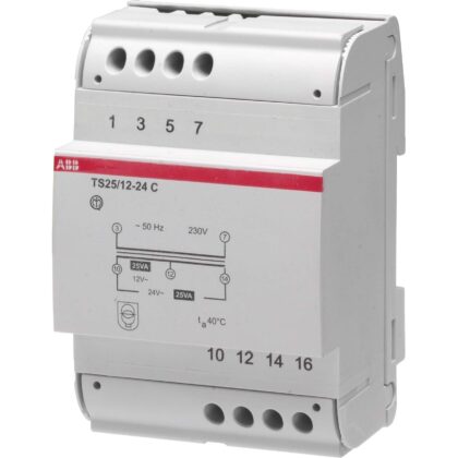 ABB Veiligheidstransformator TS 25/12-24 C 230V 12-24V 25 VA 2CSM251043R0811