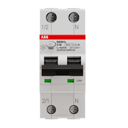 ABB DS201 L Differentieelautomaat 1P+N C16 10mA 4
