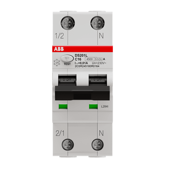 ABB DS201 L Differentieelautomaat 1P+N C16 10mA 4