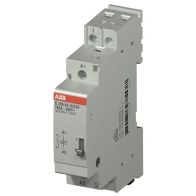 ABB Impulsschakelaar E290 16A 1NO 230V AC 110V DC DIN-rail grijs 2TAZ312000R2011
