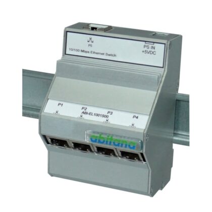 ABITANA Fast Ethernet Switch - 5 poorten 10/100bT - DIN rail/ voeding: 221 ABI-PS1001S14 ABI-EL1001S00