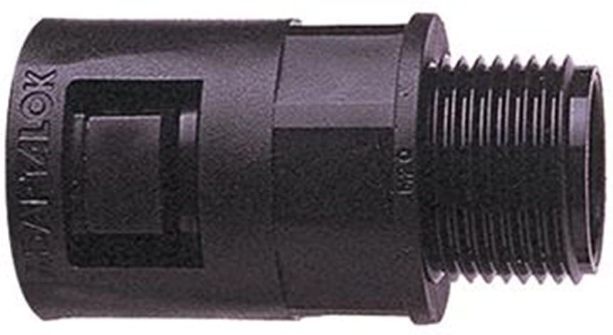 ADAPTAFLEX Rechte nippel PG11 zwart