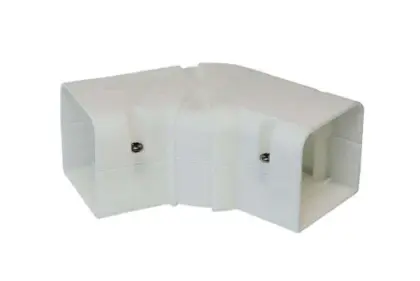 SpeediDuct 105x75 regelbare platte bocht 105 mm ±RAL9003 ADP-1526-010