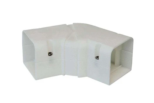 SpeediDuct 105x75 regelbare platte bocht 105 mm ±RAL9003 ADP-1526-010