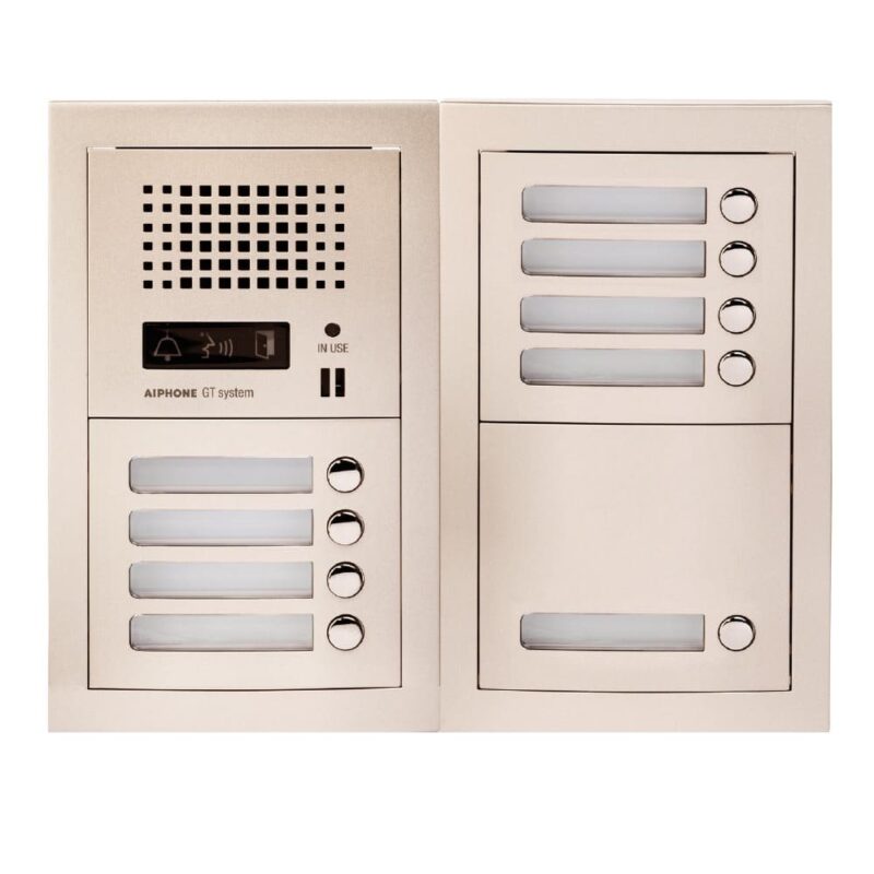 AIPHONE Samengestelde GT audio-deurpost met 9 drukknoppen A01007911