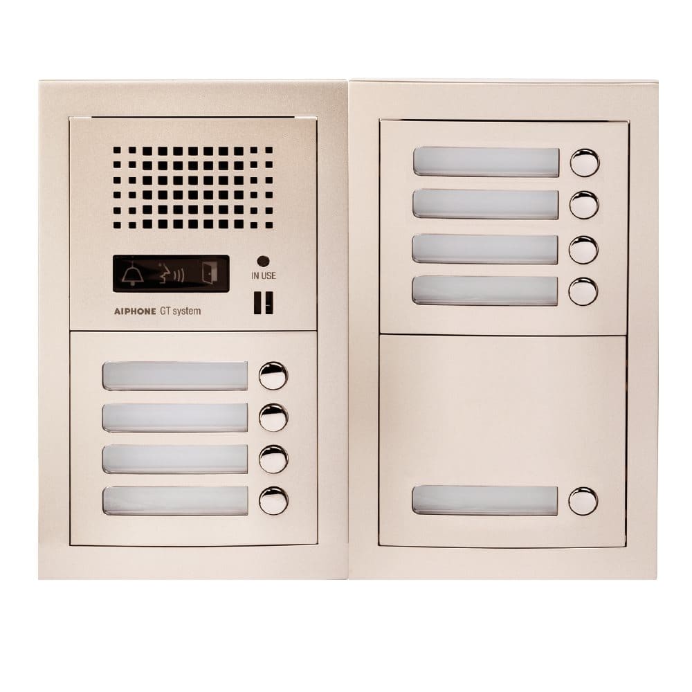AIPHONE Samengestelde GT audio-deurpost met 9 drukknoppen A01007911